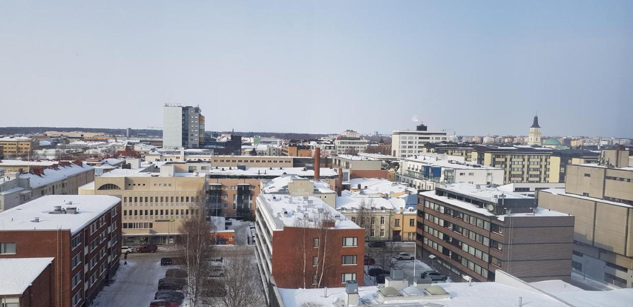 Keskustan Kaksio 45 M2 Autopaikalla, Rautatienkatu 19, 9 Krs Appartement Oulu Buitenkant foto